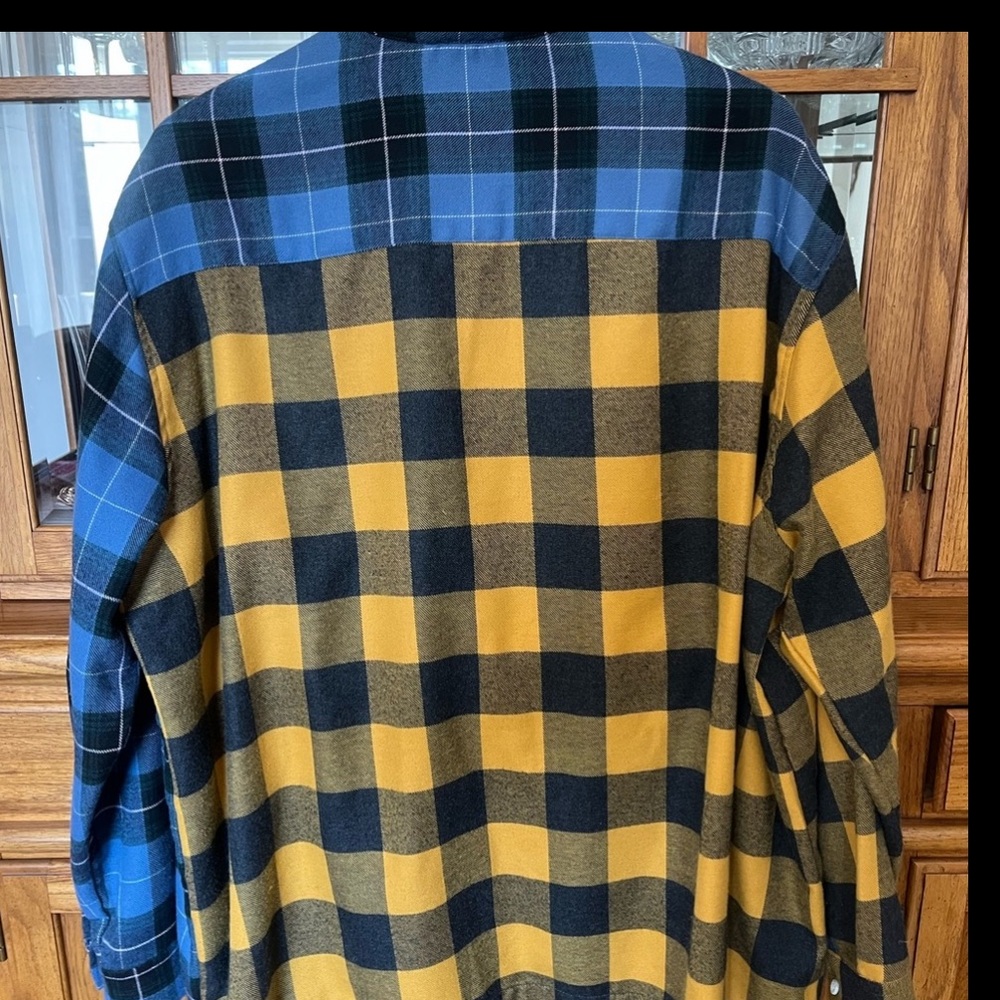ASOS Color Block Plaid Shirt - Picture 2 of 5